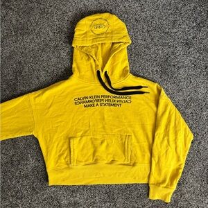Calvin Klein Performance Hoodie in Vibrant Yellow